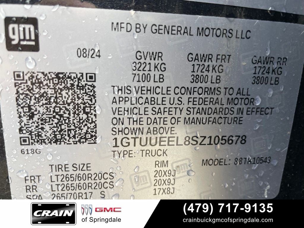 2025 GMC Sierra 1500 AT4 Technology Package