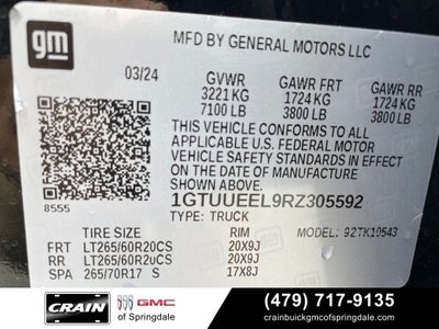 2024 GMC Sierra 1500 AT4