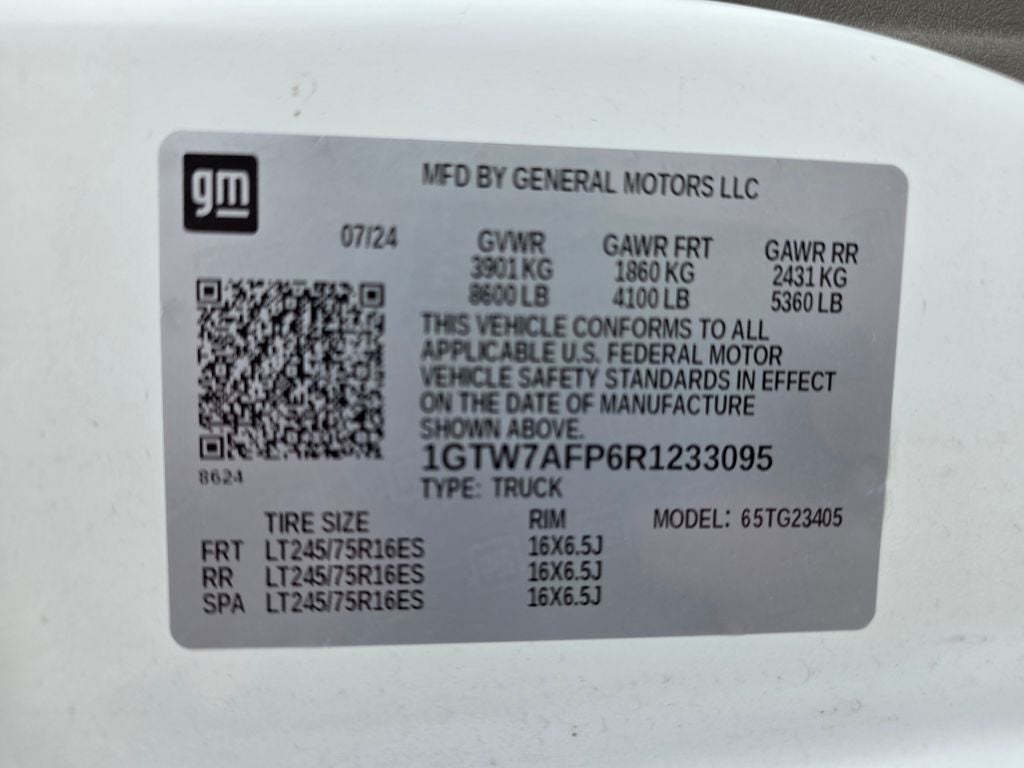 2024 GMC Savana 2500 Work Van