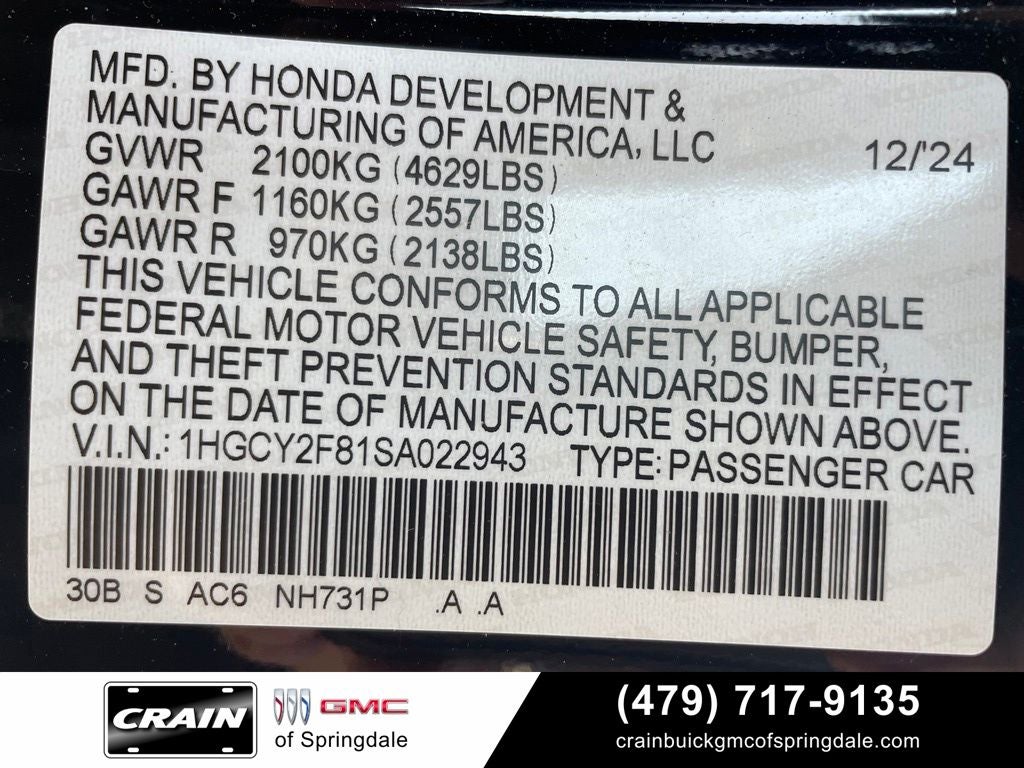 2025 Honda Accord Hybrid Touring