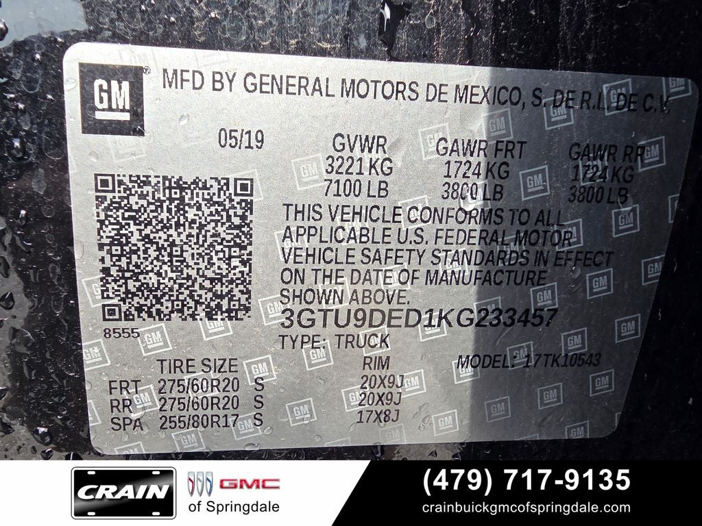 2019 GMC Sierra 1500 SLT Premium Plus Package