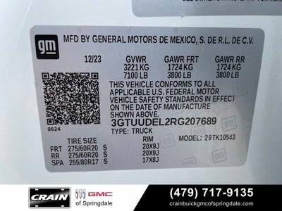 2024 GMC Sierra 1500 SLT Premium Plus Package