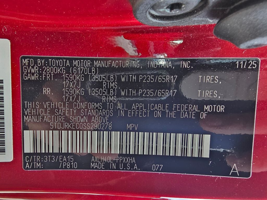 2025 Toyota Sienna XLE