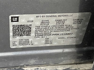 2019 Chevrolet Traverse LT Cloth