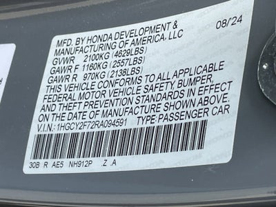 2024 Honda Accord Hybrid Sport-L