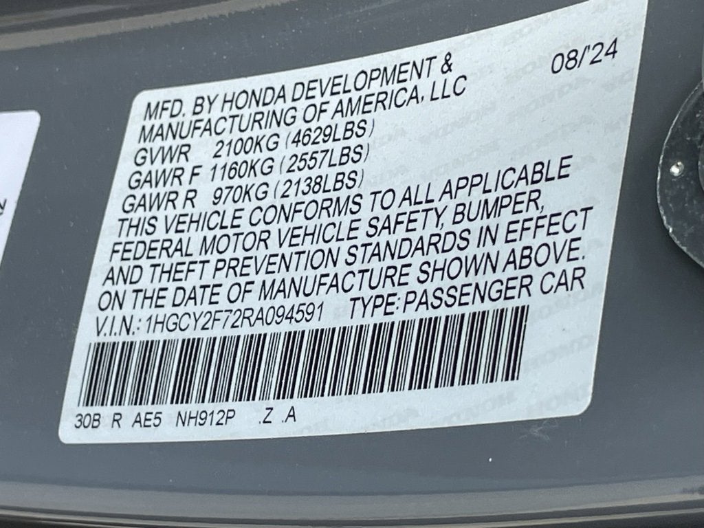 2024 Honda Accord Hybrid Sport-L