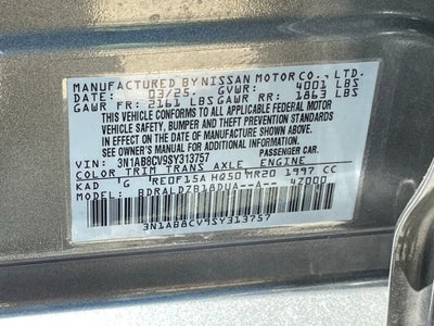 2025 Nissan Sentra SV