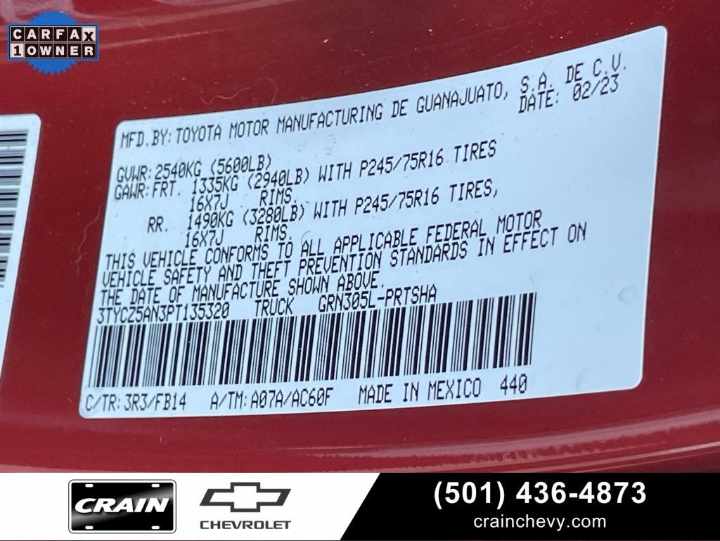 2023 Toyota Tacoma 4WD SR