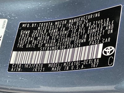 2024 Toyota Corolla LE