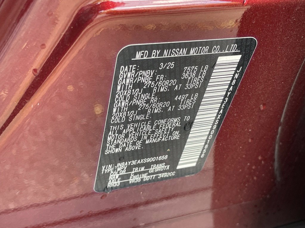 2025 Nissan Armada Platinum
