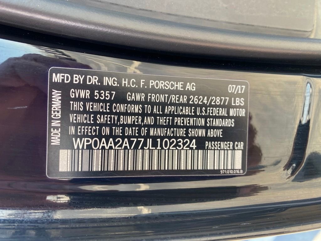 2018 Porsche Panamera 4DR HB RWD