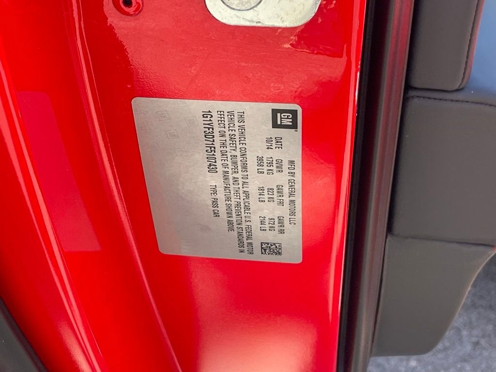 2015 Chevrolet Corvette Stingray 3LT