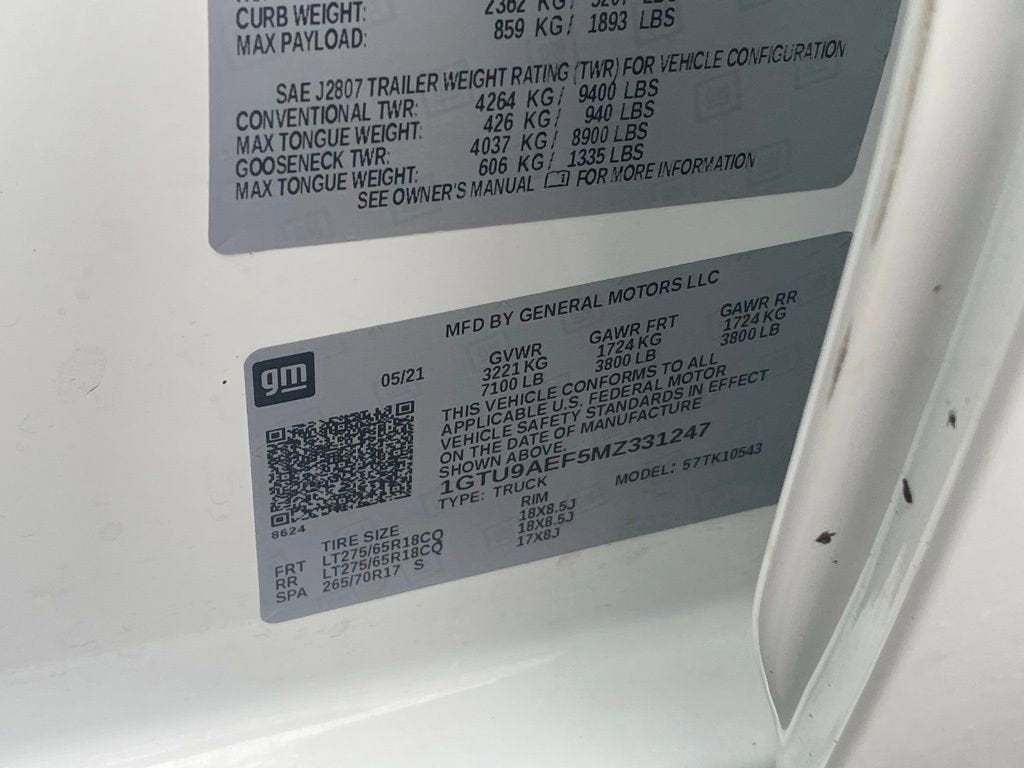 2021 GMC Sierra 1500 4WD CREW 147"