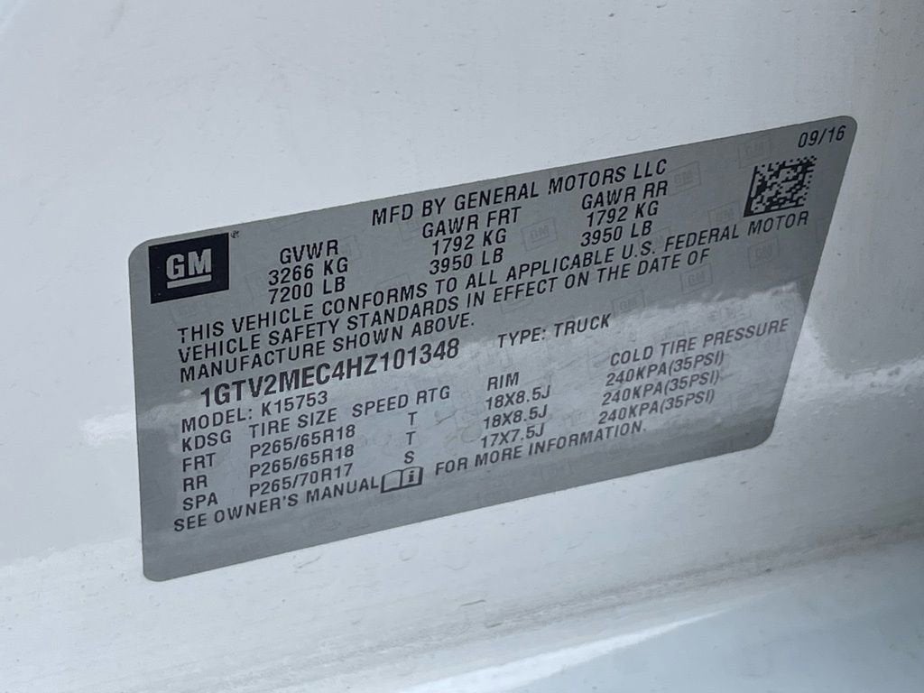 2017 GMC Sierra 1500 SLE