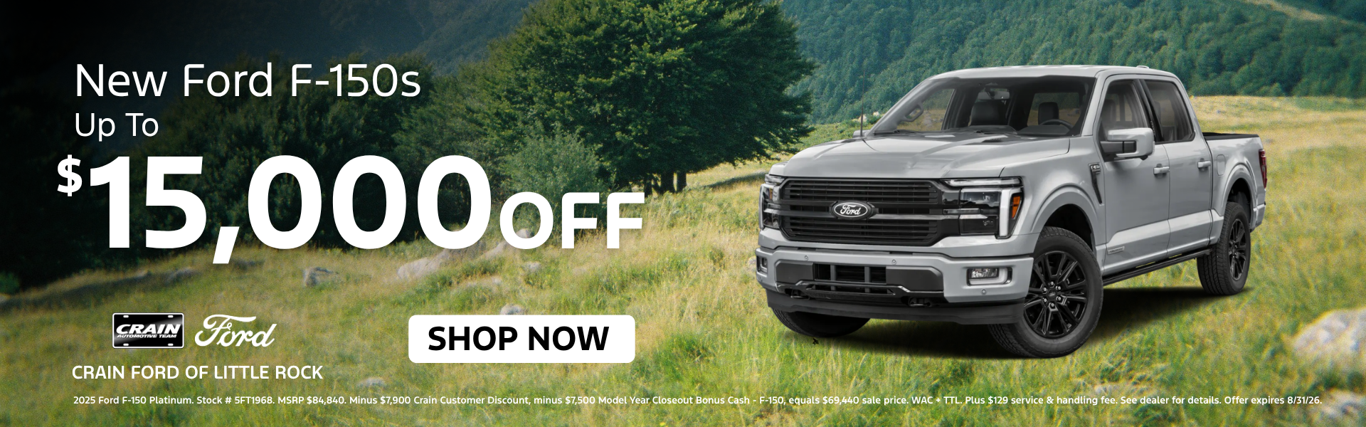 $15,000 off new F-150s