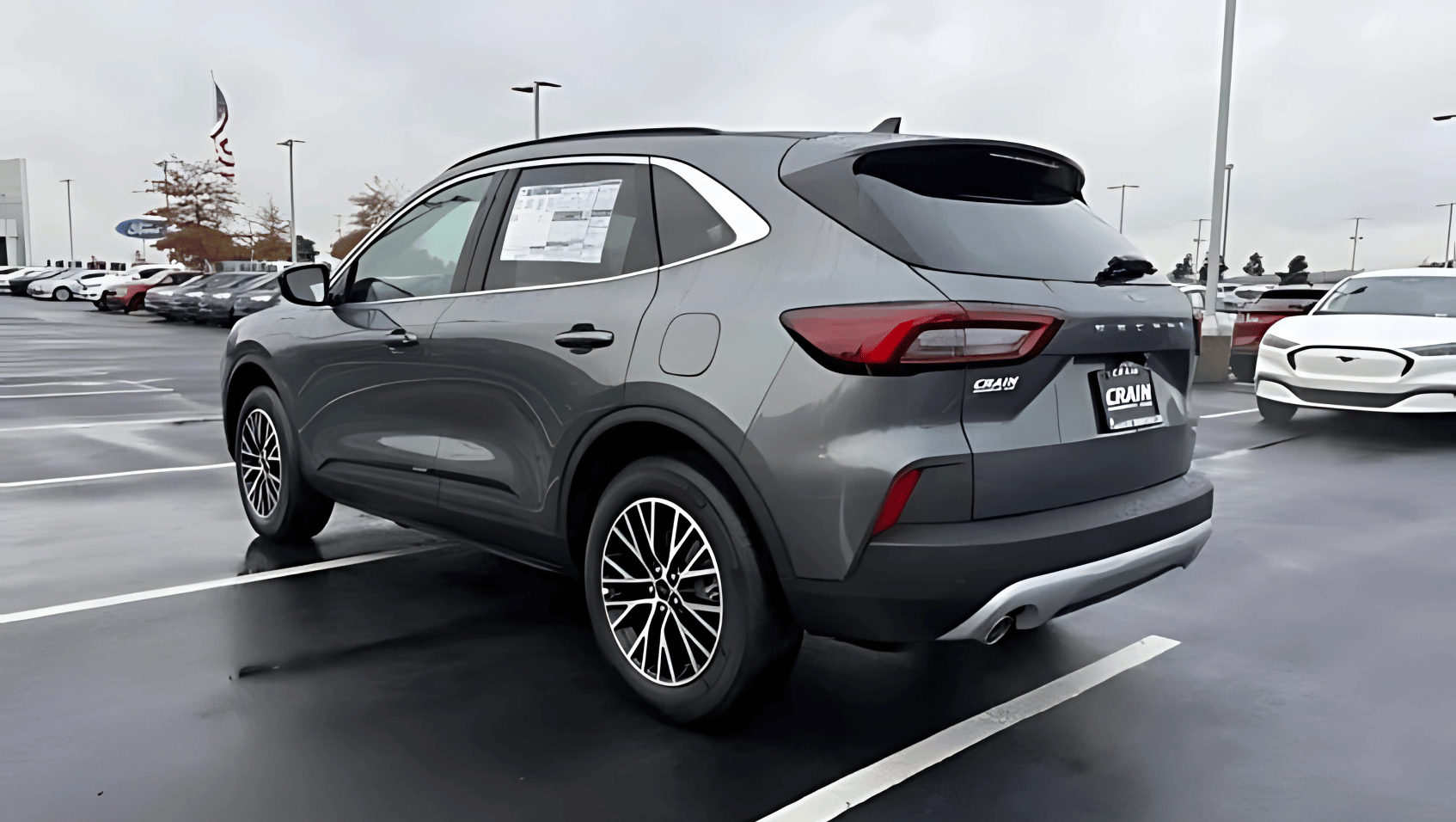 Rear View of the 2025 Ford Escape PHEV